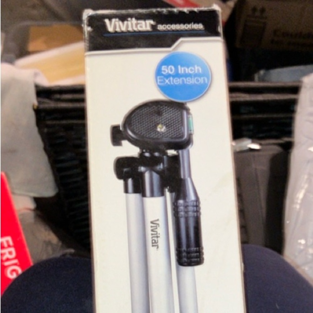 Black and Silver Photo Video Tripod